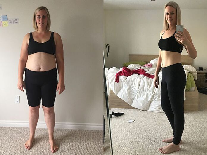 Avant et après une perte de poids extrême en une semaine à la maison