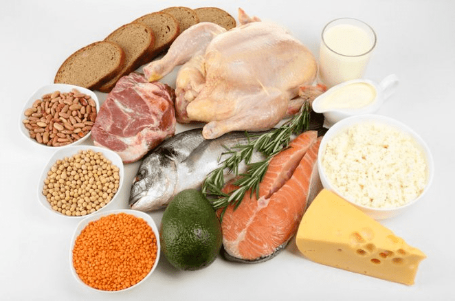 aliments pour le régime protéiné de 7 jours